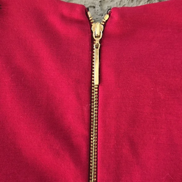 Erin Fetherston Red Black Lace Detail Sheath Dress - Picture 9 of 11